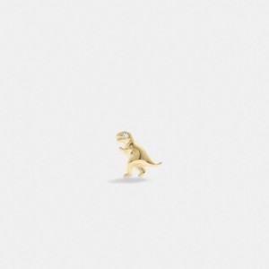 Coach 14 K Gold Rexy Single Stud Earring Gold | 653-MNWEHA