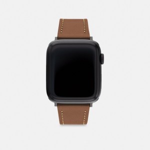 Coach Apple Watch® Strap 42 Mm And 44 Mm Saddle | 079-RQJNTH