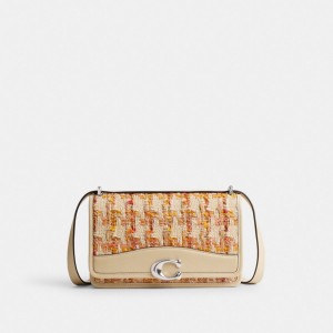 Coach Bandit Shoulder Bag In Tweed Silver/Neutral Multi | 098-MNQVIH