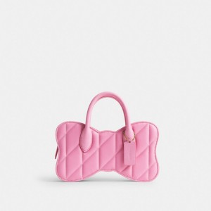 Coach Bow Bag With Quilting B4/Vivid Pink | 402-LORUBA