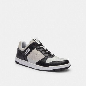 Coach C201 Sneaker Black/Light Grey | 728-OXFVDZ