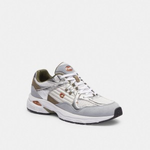 Coach C301 Sneaker Optic White/Grey | 970-AKJWDM