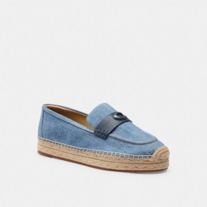 Coach Camilla Espadrille Indigo Denim | 068-AGZVKN