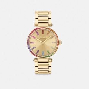 Coach Cary Watch 34 Mm Gold | 456-ZTBNQY