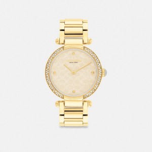 Coach Cary Watch 34 Mm Gold | 904-EQKGFW