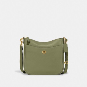 Coach Chaise Crossbody Bag Brass/Moss | 934-BVFSRM