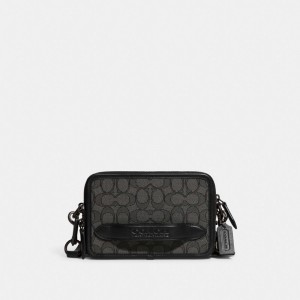 Coach Charter Crossbody In Signature Jacquard Signature Jacquard/Charcoal/Black | 498-COHXWR