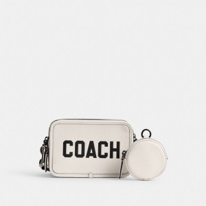 Coach Charter Crossbody With Graphic Polished Pebble Leather/Chalk Multi | 926-RIQMEG