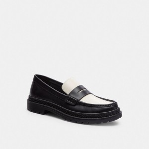 Coach Cooper Loafer Black/Chalk | 140-YECBGQ