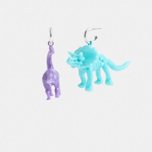 Coach Dinosaur Mismatch Earrings Silver/Multi | 168-ZFGHJR