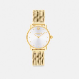 Coach Elliot Watch 28 Mm Gold | 879-VOZKWJ