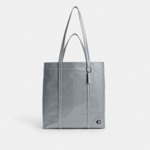 Coach Hall Tote Bag 33 Grey Blue | 589-UAFOPT