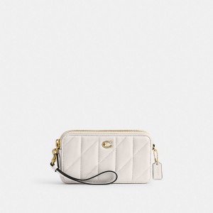 Coach Kira Crossbody Bag With Pillow Quilting Nappa Leather/Brass/Chalk | 308-ZHDKYO