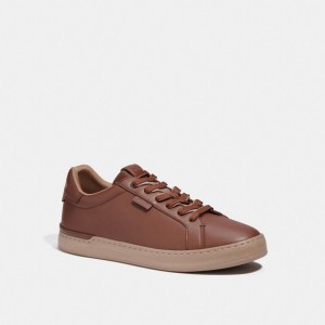 Coach Lowline Low Top Sneaker Saddle | 026-OTHZMJ