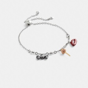 Coach Mini Candy Slider Bracelet Silver/Multi | 823-TGJSAQ