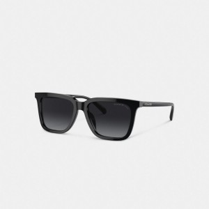 Coach Retro Square Sunglasses Black | 123-PFBXSO