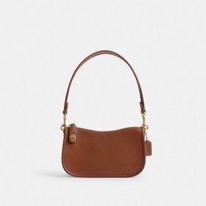 Coach Swinger Bag 20 Smooth Leather/Brass/1941 Saddle | 982-CINPXM