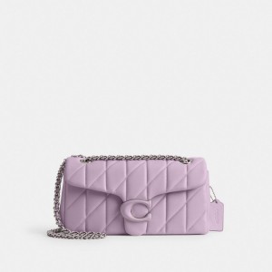 Coach Tabby Shoulder Bag 26 With Quilting Nappa Leather/Silver/Soft Purple | 561-NQKOJE