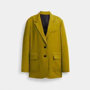 Coach Tailored Blazer Green | 974-BCEISM