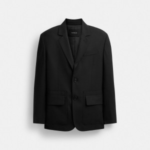 Coach Tailoring Blazer Black | 849-GJVWUL