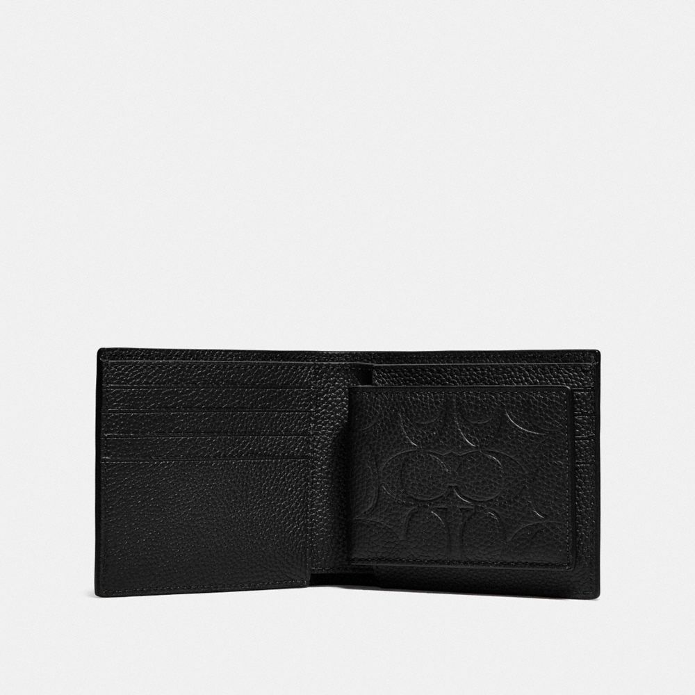 Coach 3 In 1 Wallet In Signature Leather Pebble Leather/Black | 165-UOXBSL