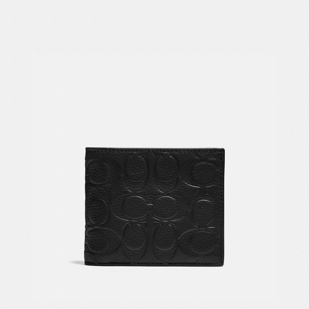 Coach 3 In 1 Wallet In Signature Leather Pebble Leather/Black | 165-UOXBSL