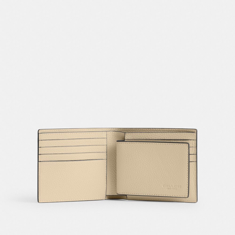 Coach 3 In 1 Wallet Polished Pebble Leather/Ivory | 371-OPQVIH