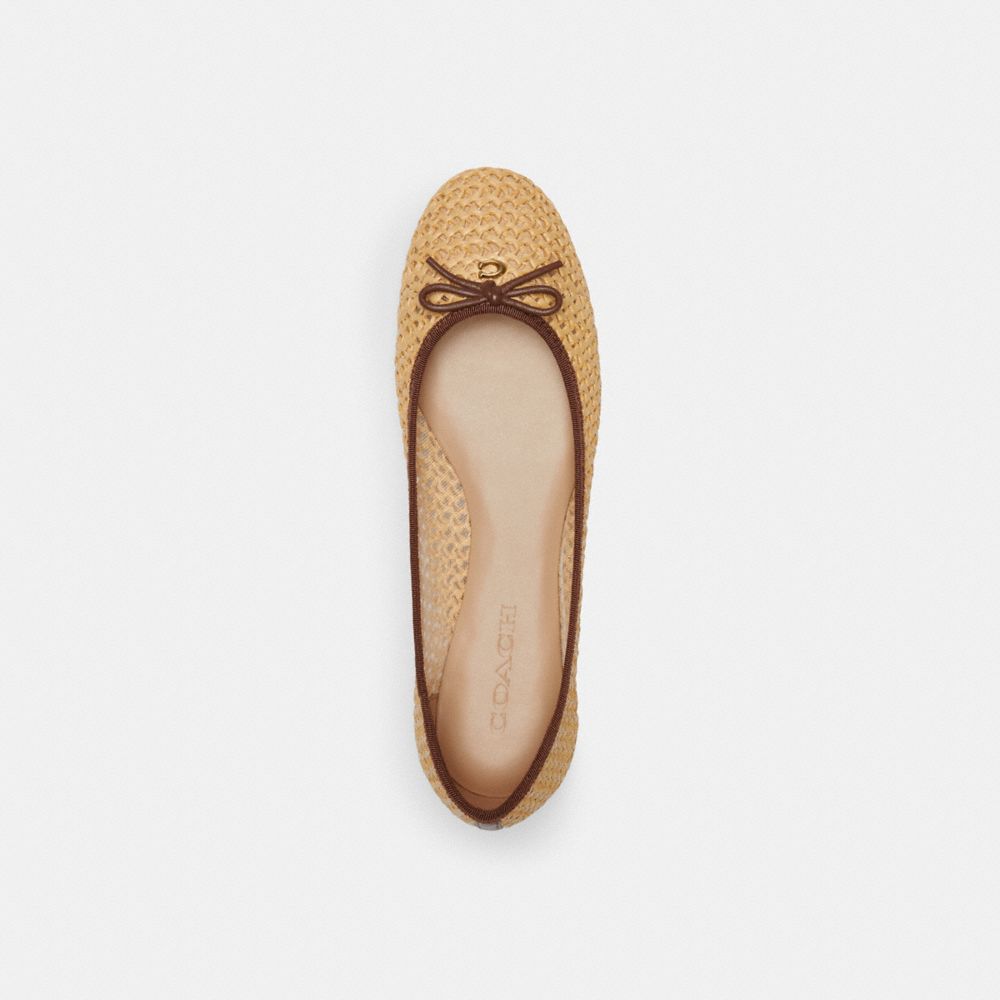 Coach Abigail Flat Natural/Saddle | 634-RMBOFW