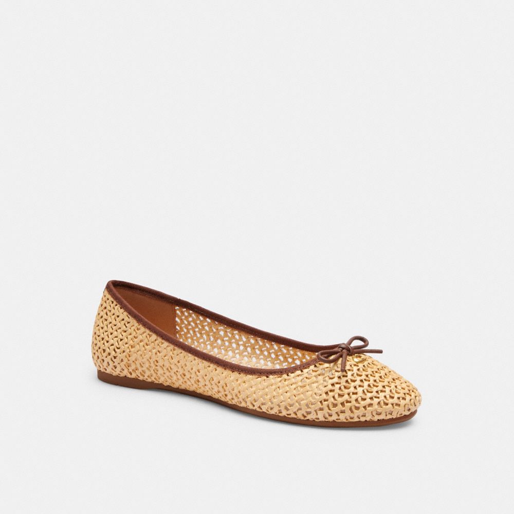 Coach Abigail Flat Natural/Saddle | 634-RMBOFW