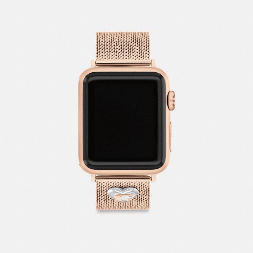 Coach Apple Watch® Strap 38 Mm 40 Mm And 41 Mm Rose Gold | 143-MBPXHC