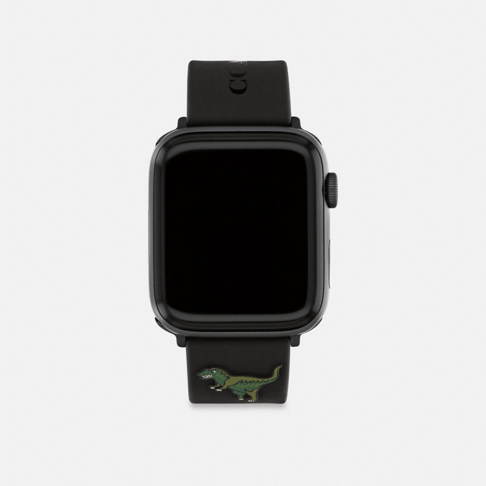 Coach Apple Watch® Strap 42 Mm 44 Mm And 45 Mm Black | 470-NRSKTJ