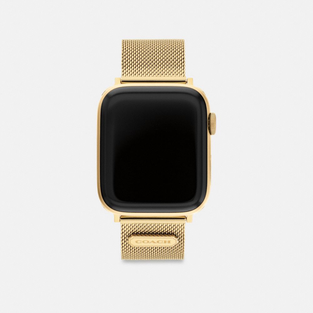 Coach Apple Watch® Strap 42 Mm And 44 Mm Gold | 126-SFTBIK