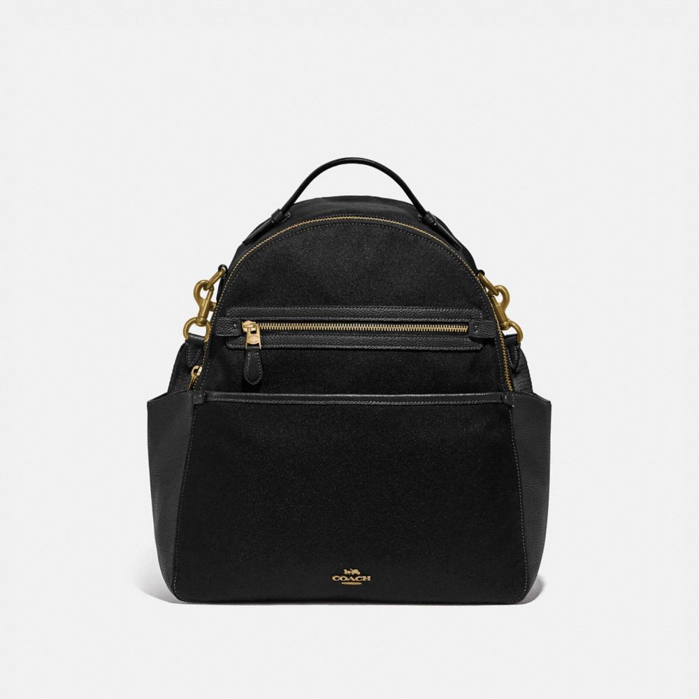 Coach Baby Backpack Brass/Black | 406-DHJOPT