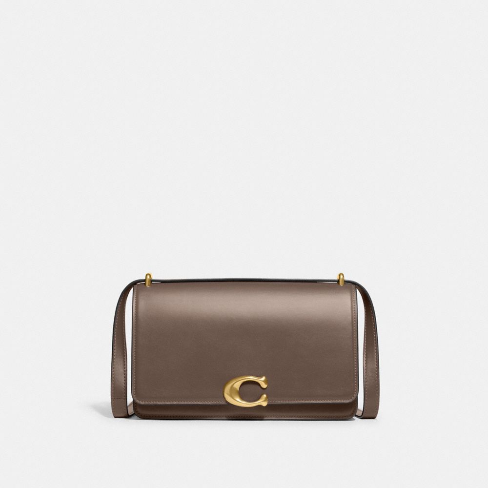 Coach Bandit Shoulder Bag Brass/Dark Stone | 485-GVFZUW