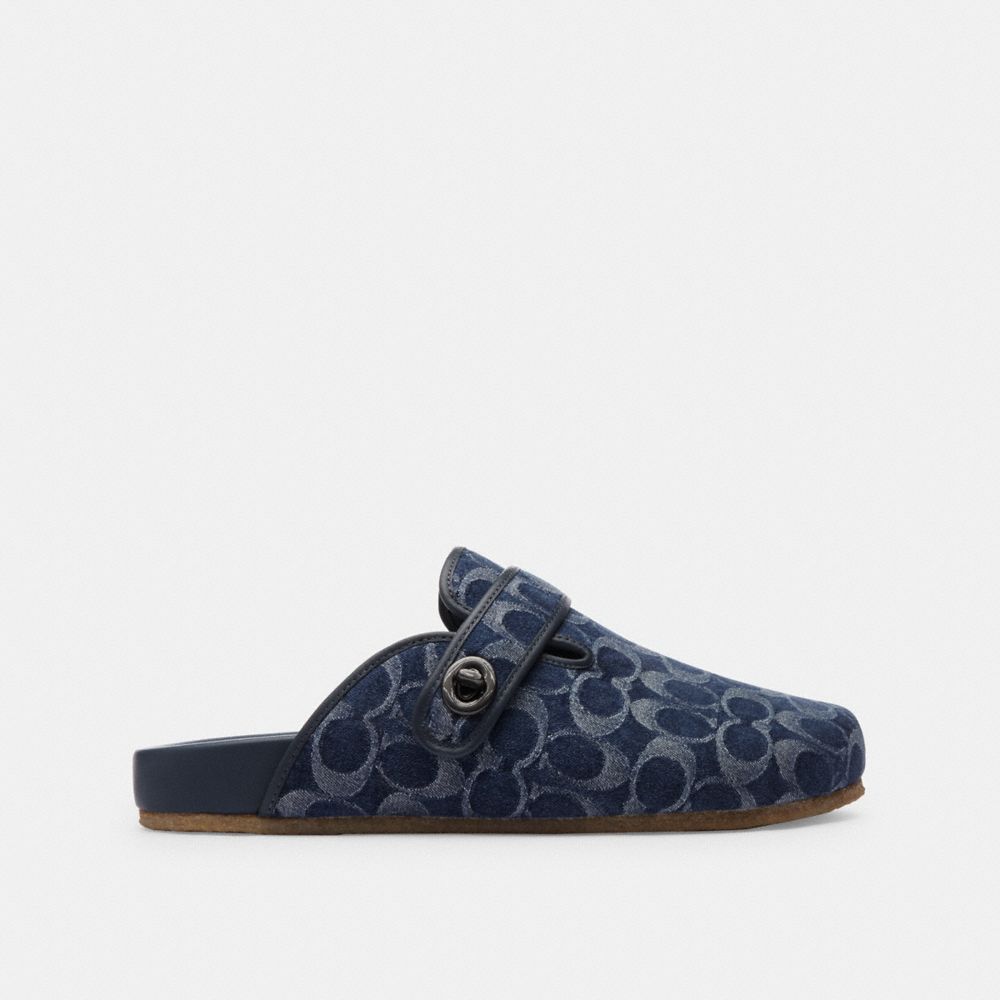 Coach Blake Clog In Signature Denim Blue Denim | 387-QPAZCN