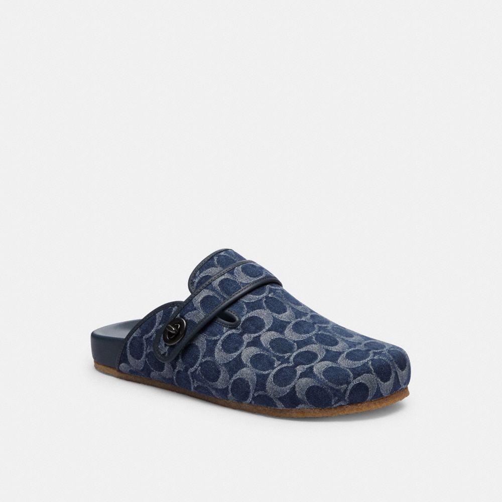 Coach Blake Clog In Signature Denim Blue Denim | 387-QPAZCN