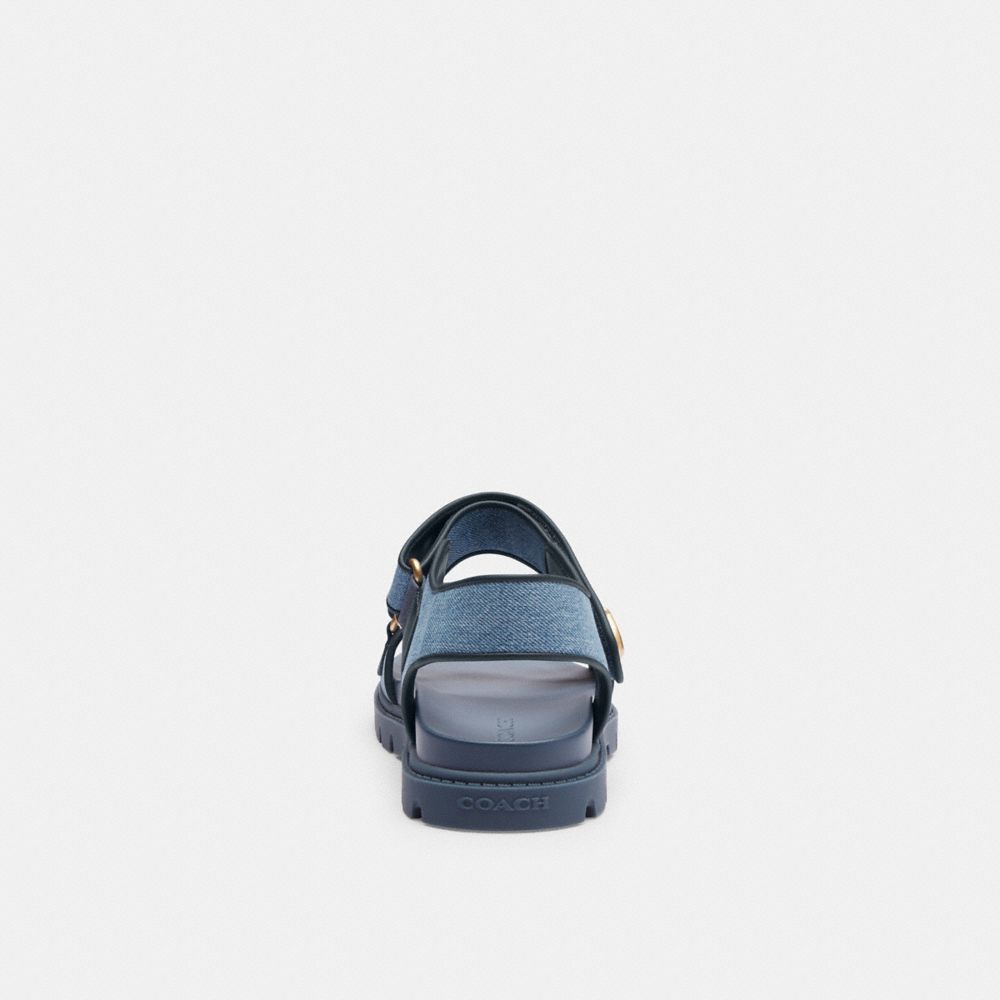 Coach Brynn Sandal Indigo Denim | 317-VLXMTH