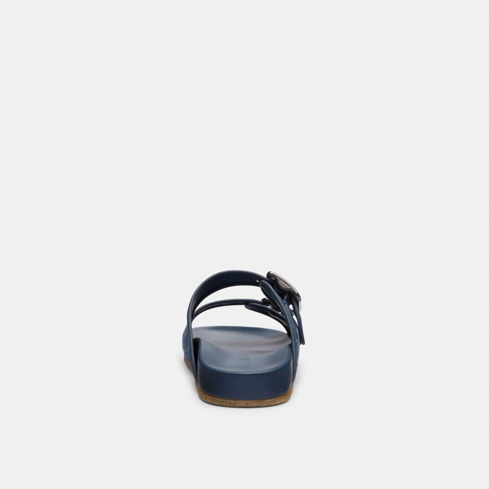 Coach Buckle Strap Sandal In Signature Denim Blue Denim | 684-VTSQWK