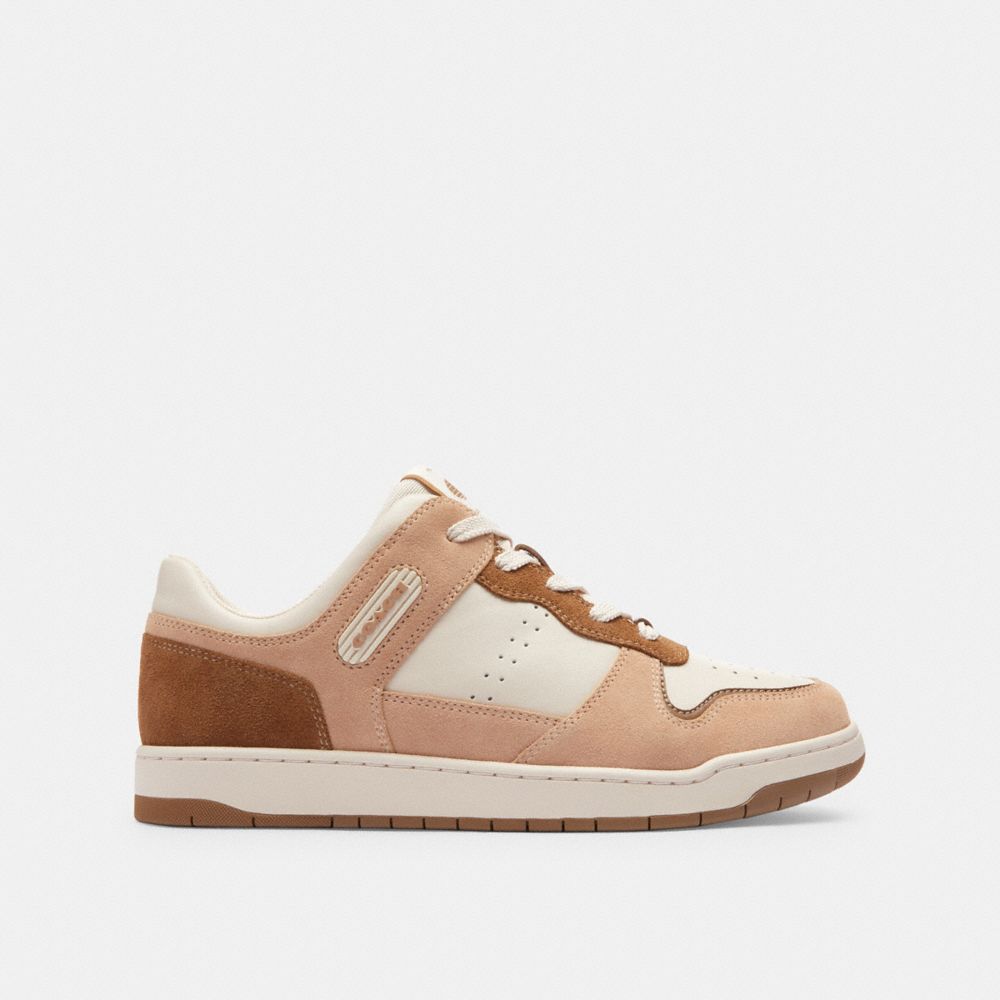 Coach C201 Low Top Sneaker Chalk/Beechwood | 046-SKAODR