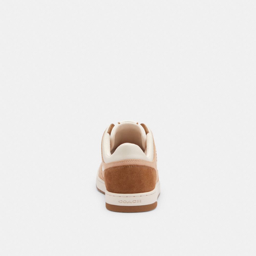 Coach C201 Low Top Sneaker Chalk/Beechwood | 046-SKAODR