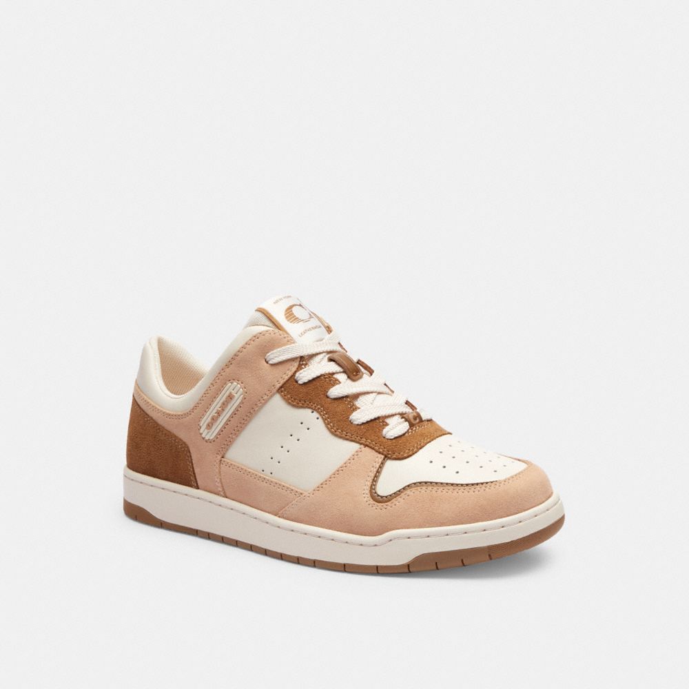 Coach C201 Low Top Sneaker Chalk/Beechwood | 046-SKAODR