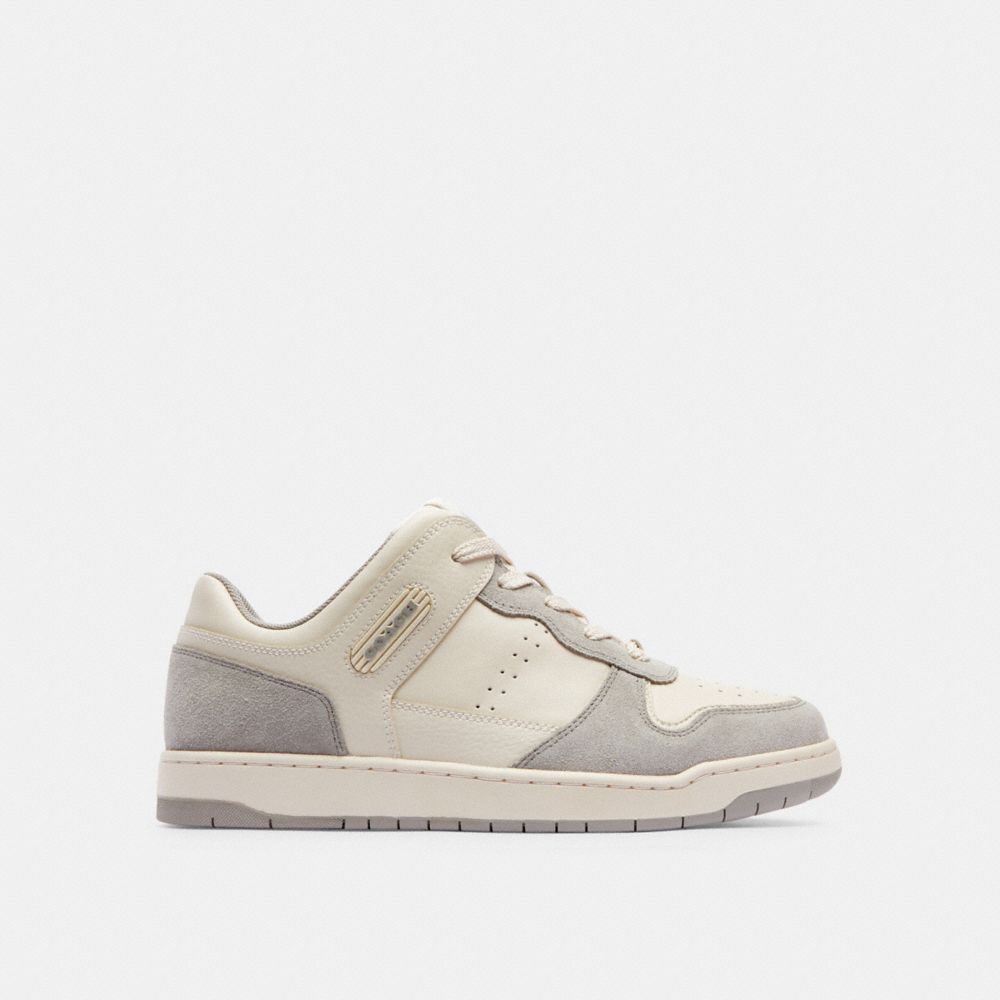 Coach C201 Low Top Sneaker Chalk/Dove Grey | 458-YTSWUL