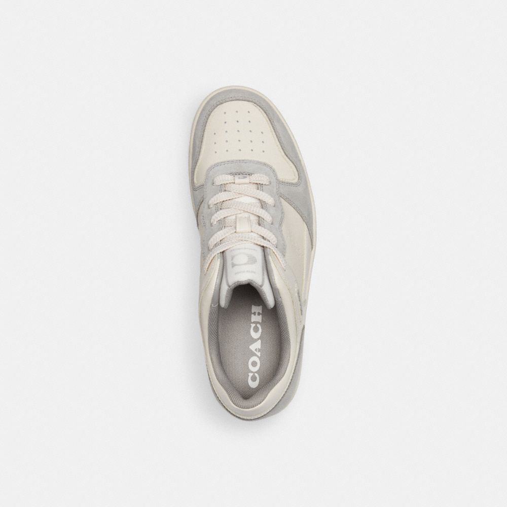 Coach C201 Low Top Sneaker Chalk/Dove Grey | 458-YTSWUL