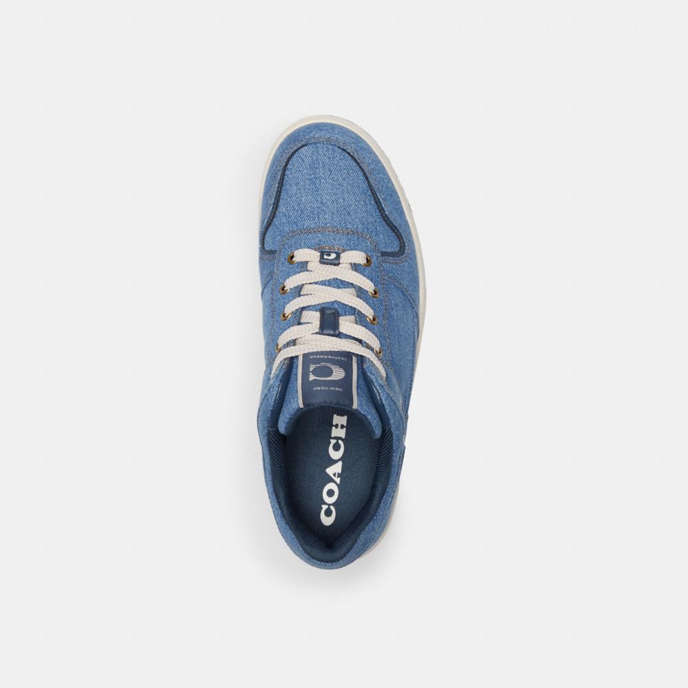 Coach C201 Low Top Sneaker Indigo Denim | 219-PJOILC