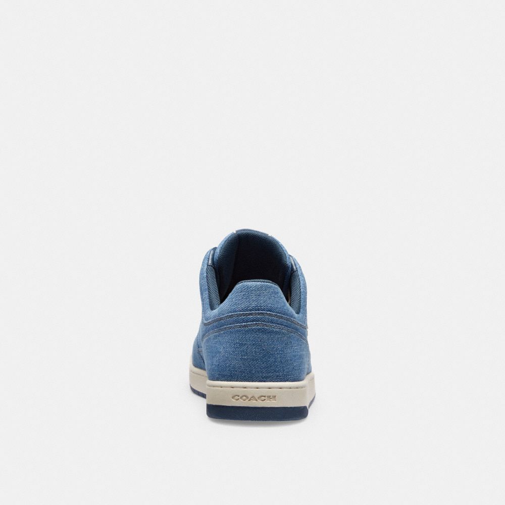 Coach C201 Low Top Sneaker Indigo Denim | 219-PJOILC