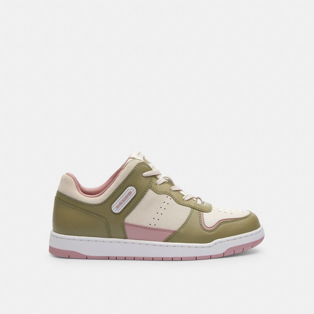 Coach C201 Low Top Sneaker Moss/Light Rose | 291-OLIDQT