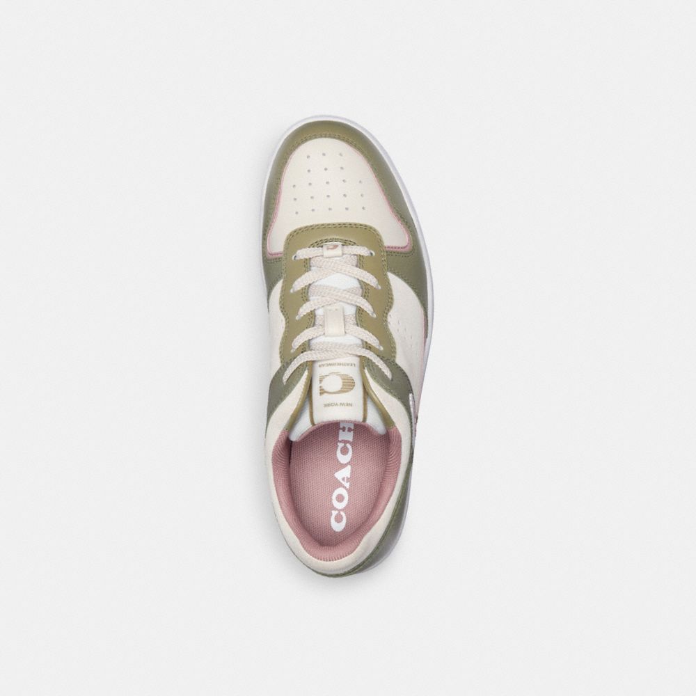 Coach C201 Low Top Sneaker Moss/Light Rose | 291-OLIDQT