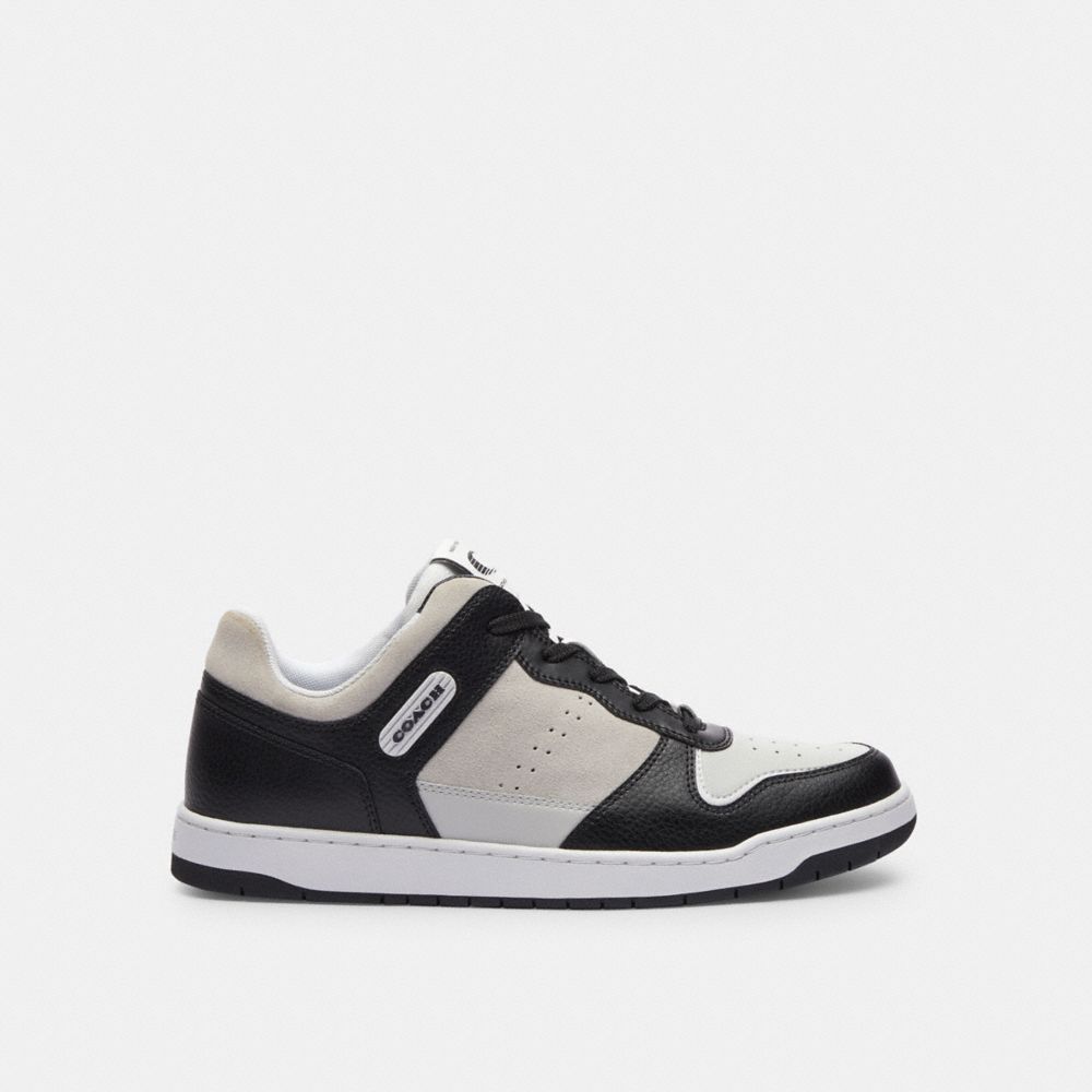 Coach C201 Sneaker Black/Light Grey | 728-OXFVDZ