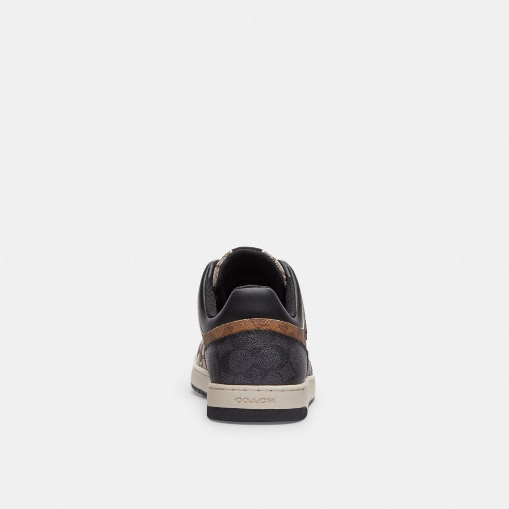 Coach C201 Sneaker In Signature Black/Maple | 521-EWILXF