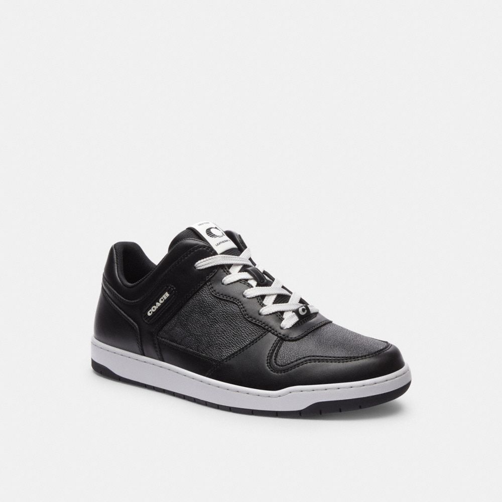 Coach C201 Sneaker In Signature Canvas Black | 793-GPFBER